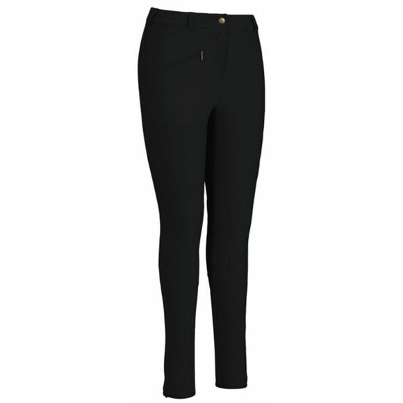 TUFFRIDER Ladies’ Ribb Knee Patch Breeches Black Size 36L NWT 🏷 - Picture 4 of 16